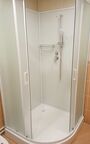 Душевая кабина Frank 100x100 F400 М White без крыши, стекло матовое, профиль белый