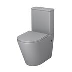 Унитаз напольный с бачком Grossman Color GR-4480GLMS светло-серый матовый, с крышкой микролифт