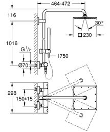 Душевая стойка Grohe Euphoria 26187000