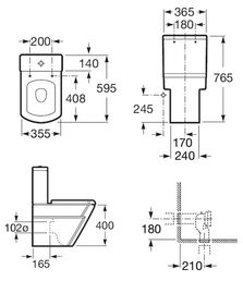 Напольный унитаз Roca Hall  7342629000