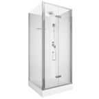 Душевая кабина Ceruttispa Bella Bella T 90x90 см, без крыши профиль хром