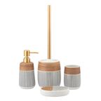 Мыльница Swensa Tori SWC-2516-04 керамика цвет бежево-серый
