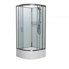 Душевая кабина Frank 100x100 F400/2 М без крыши, стекло матовое, профиль хром