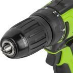 Дрель-шуруповерт аккумуляторная бесщеточная Greenworks GD24DD35 3704007, 24 В Li-Ion, без АКБ и ЗУ