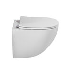 Унитаз подвесной BelBagno Amanda BB051CH-TOR-FC/SC безободковый, с крышкой микролифт, белый