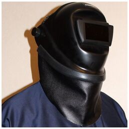 Защита шеи для маски сварщика универсальная из кожи