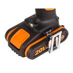 Дрель-шуруповерт аккумуляторная ударная Worx WT375, 20 В Li-ion 2x2 Ач