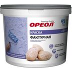 Краска фактурная Ореол матовая цвет белый база А 8 кг