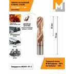 Сверло по металлу 12,5 мм - 1 шт. твердосплавное машзавод 1