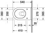 Подвесной унитаз Duravit Starck 3 2225090000 + сиденье SoftClose 0063890000