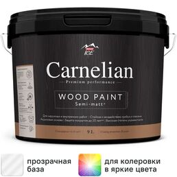 Краска для древесины Parade Carnelian моющаяся матовая прозрачная база С 9 л