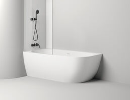 Ванна из искусственного камня Salini  Sofia Corner L S-Stone 170х85 102525M белая матовая,  пристенная угловая