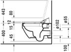 Подвесной унитаз Duravit Vero Air Rimless 2525590000 с крышкой