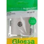 Розетка телевизионная встраиваемая Systeme Electric Glossa цвет платина