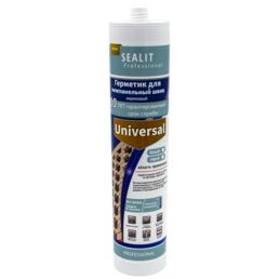 Sealit Universal акриловый герметик для межпанельных швов широкого спектра, 280 мл, Серый
