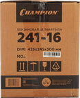 Бензопила Champion 241 2,45 л.с. 16" шаг 3/8" паз 1,3 мм 56 звеньев