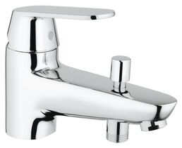 Смеситель для ванны GROHE BauEdge, монтаж на бортик, хром (23562000)
