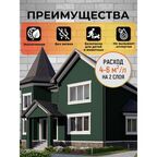 Краска фасадная износостойкая для наружных и внутренних работ PROFIPAINTS ECO FACADE ACRYL 0.9л , RAL-6005