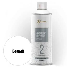 Краска аэрозольная Siana Craquelure финишная цвет белый 520 мл