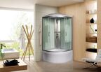 Душевая кабина Мономах XL 100/44 С МЗ профиль хром, стекло прозрачное с рисунком мозаика