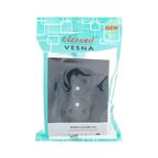 Розетка двойная встраиваемая Lezard Vesna 742-4200-128B без заземления цвет черный