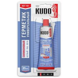 Герметик силиконовый универсальный Kudo KST 101, 85 мл, белый
