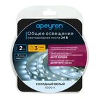 Светодиодная лента для общего освещения SMD 2835 60 диод/12 Вт/м 24 В 10 мм IP20 2 м холодный белый свет