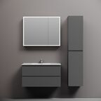 Тумба с раковиной Sancos Folk FL90GS 90 см Grey Soft