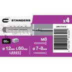 Дюбель-Дрива для газобетона Standers 12x60 мм 4 шт.