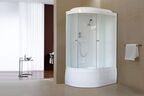 Душевая кабина Royal Bath 120х80 RB 8120BK1-M R стекло матовое, профиль белый