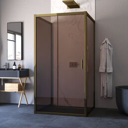 Душевой уголок Vegas-Glass 100x100  ZP-U TUR NOVO h1900 100*100 05 05 профиль бронза, стекло бронза