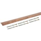 Порог разноуровневый (кант) Artens скрытый 40x1800x0-8 мм цвет орех