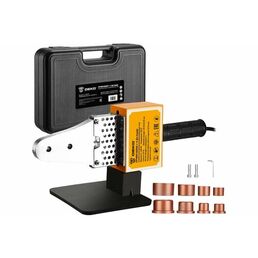 DEKO Аппарат для сварки полипропиленовых труб PPWM1600W в пластиковом кейсе, 4 насадки (20-40 мм) 085-3012