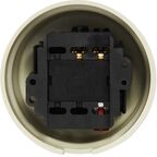 Выключатель накладной Electraline 2 клавиши проходной цвет слоновая кость