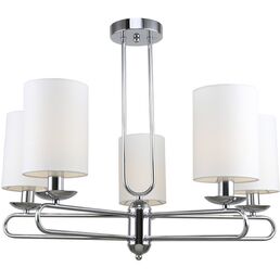 Потолочная люстра на штанге 10166/5PL E14*40W Escada Eclipse Chrome