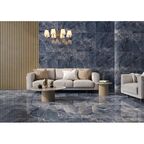 Глазурованный керамогранит Concor Opera Blue 60x60 см 1.44 м² полированный цвет тёмно-синий мрамор