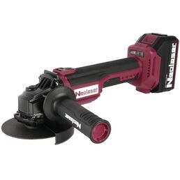 УШМ аккумуляторная бесщеточная Neolaser ACCUM2, 20 В Li-ion 2x4 Ач, 125 мм