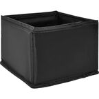 Набор коробок без крышки 15x11x31/15x11x15 см полиэстер цвет черный 4 шт
