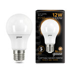 Светодиодная лампа Gauss LED A60 globe 12W E27 3000K 1/10/50