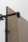 Душевая перегородка Cezares Liberta 110x195 LIBERTA-L-1-110-BR-NERO стекло бронза, профиль черный