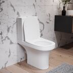 Унитаз-компакт Damixa Skyline DX35C8600SC белый, с крышкой микролифт