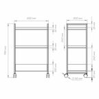 Напольный шкаф Вельга Konsensa 50x79x30 см цвет черный