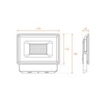 Прожектор светодиодный уличный Wolta WFL-50W/08 50 Вт 5700К IP65 нейтральный белый свет