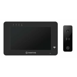 Tantos Rocky HD Wi-Fi (черный) и iPanel 2 HD + (черная) (комплект многофункционального домофона HD 7" с переадресацией вызова)