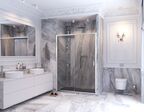 Душевая дверь Ambassador Forsa 140x200 см 17021120AX стекло прозрачное, профиль хром