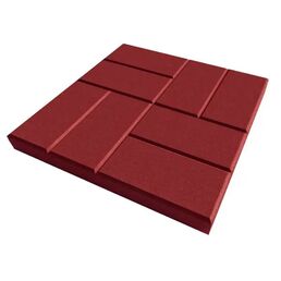 Плитка тротуарная 8 Кирпичей 400x400x50 мм цвет красный