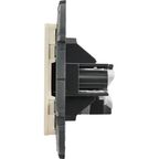 Розетка компьютерная RJ45 категория 5e UTP - Lexman Lilian - слоновая кость
