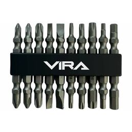 VIRA Набор бит двусторонних S2 PH PZ SL TORX HEX 10 шт 554197