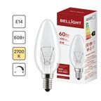 Лампа накаливания Bellight E14 220-240 В 60 Вт свеча 660 лм цвет света желтый для диммера