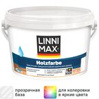 Краска фасадная Linnimax Holzfarbe моющаяся матовая прозрачная база 3 1.18 л